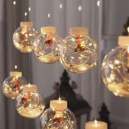 Christmas Led Wishing Ball String Lights Decorations